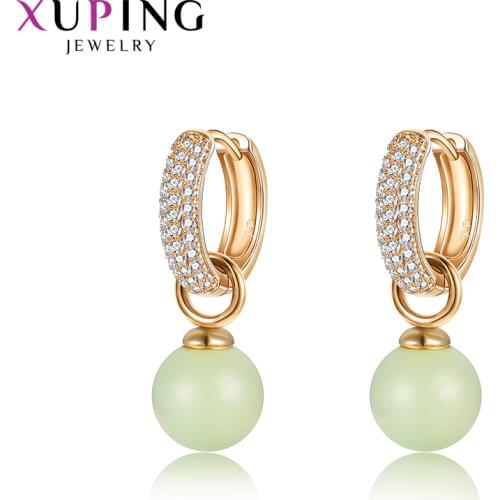Xuping Jewelry Trendy Classic Crystals Earrings for Women Exquisite Luxury Valentines Day Gift 20436