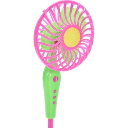 1Pcs Mechanical Fan Doll Furniture Baby Toys For Dolls Home & Garden Best Gift Doll Accessories