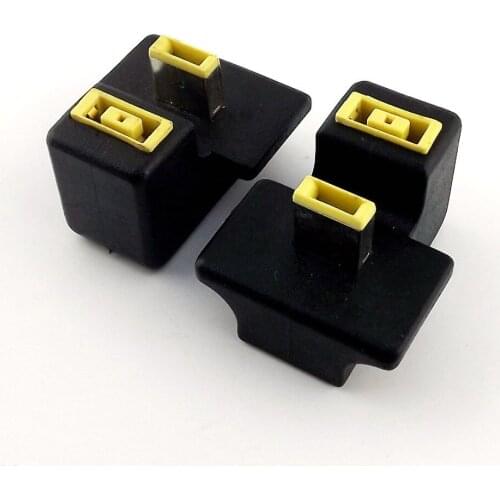10x 180 Degree Angled Rectangle Port Male to Female Extension Charger Adapter For Lenovo ThinkPad