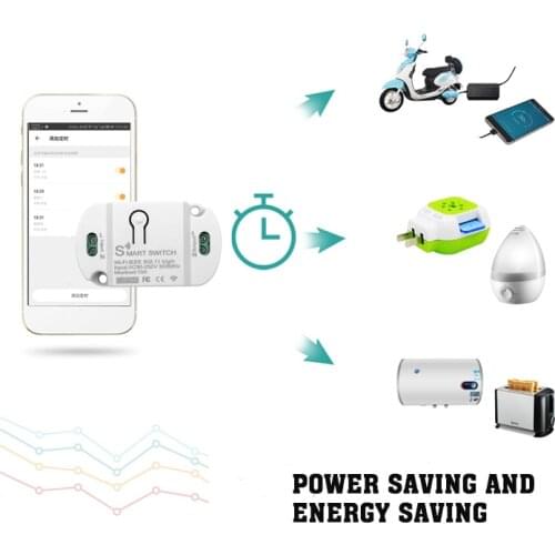 110VAC or 220VAC WiFi Wireless Smart Switch Light Remote Control DIY Timer Module 10A Wireless Switch New