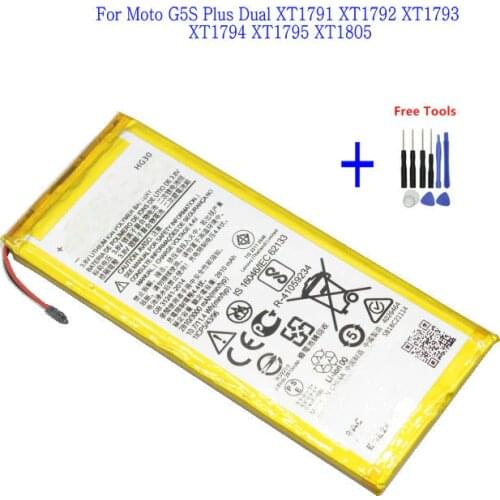 1x 3000mAh battery For Motorola Moto G5S Plus G6 Battery Dual XT1791 XT1792 XT1793 XT1794 XT1795 XT1805 HG30 + Repair Tools kit