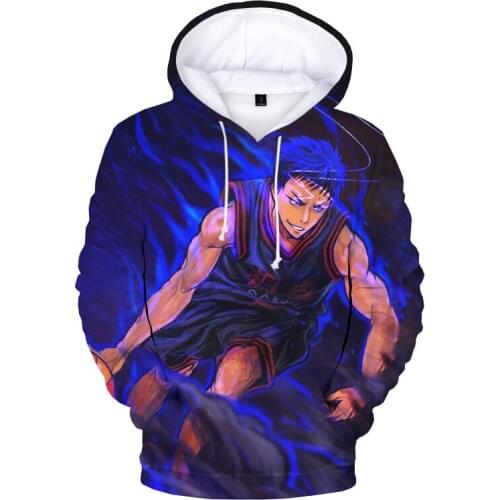 2021 Kurokos Basket Ball Hoodies Kuroko no Basuke SEIRIN School Uniform 3D Cosplay Costume Sweatshrits Boys/girls Clothes