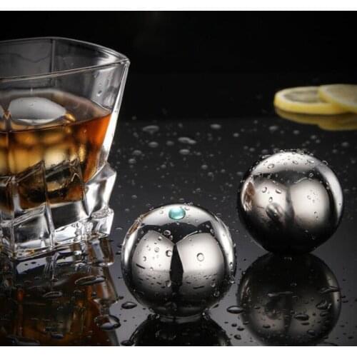 304 Stainless Steel Ice Cubes Wine Whiskey Stones Chiller Ice Stone Reusable metal Beer Cooler For Vodka Champagne Wort Bar