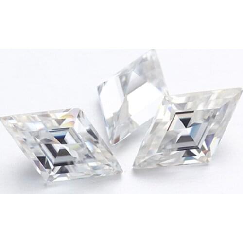 9*9mm kite shape beautiful EF white brilliant moissanites