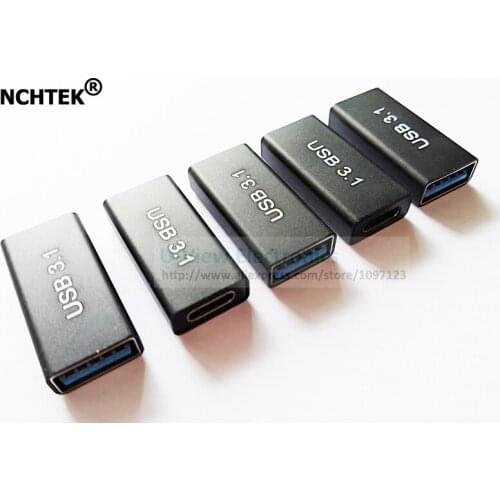 NCHTEK USB3.1 Type-C Female to USB3.0 A Female Converter Portable Charge Data Sync Adapter/Free Shipping/5PCS