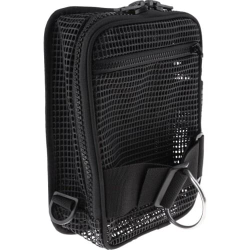 MagiDeal Large Mesh Gear Bag Holder Storage Pouch & D Ring for Underwater Scuba Diving SMB Surface Marker Buoy BCD Equipment
