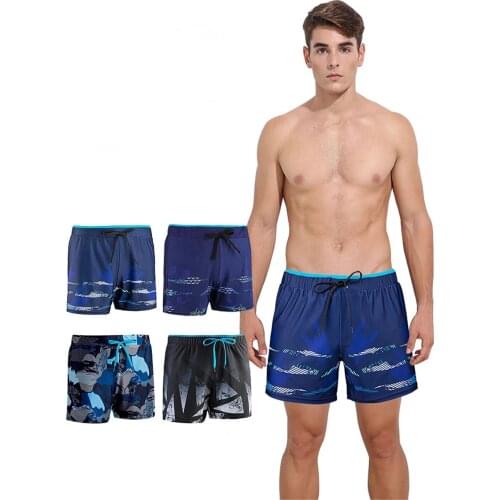 Quick-drying summer mens boxer loose beach pants shorts mens swimming trunks swimming trunks beachwear