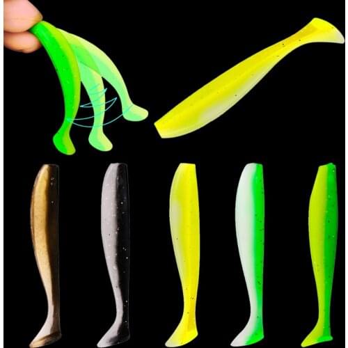 WALK FISH 55mm/65mm/70mm 10 Pcs Fishing Soft Lures Silicone Baits Jigging Swimbait Wobblers Artificial Baits Trout Bass Carp