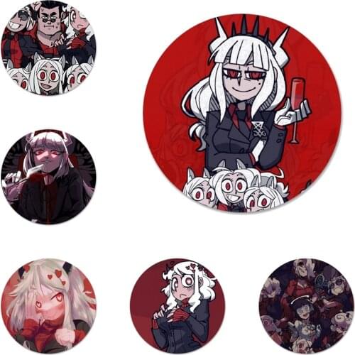 Cute cartoon helltaker Badge Brooch Pin Accessories For Clothes Backpack Decoration gift