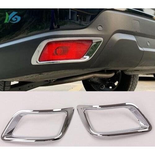 For Subaru Forester SK 2018 2019 ABS Chrome Rear Fog Light Lamp Cover Trim 2pcs Car Styling Accessories