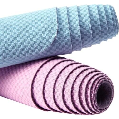 2018The new folding Multifunctional Yoga Mat Superfine fiber withTPE material Non-slip soft Fitness