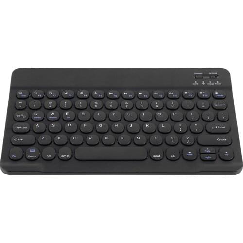 Portable Keyboard Bluetooth Multi Device Keyboard with Round Keycaps Slim Wireless Keyboard for iOS Android Phone Tablet PC
