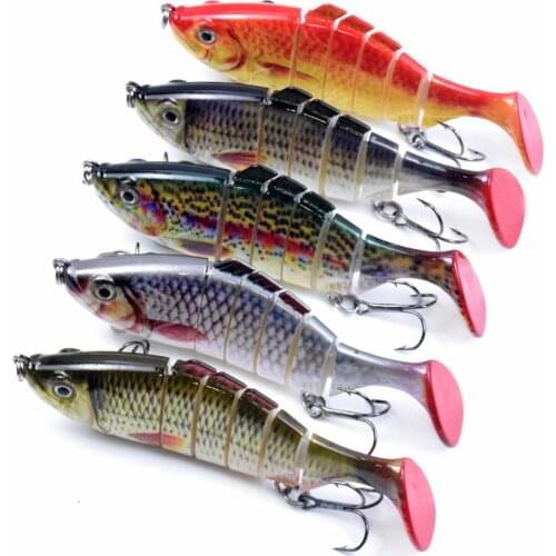 10 Cm Fishing Lure Multi Jointed Hard Bait Lifelike Joint Bait 6 Segments Hard Bait Fishing Lure Swimbait Lure