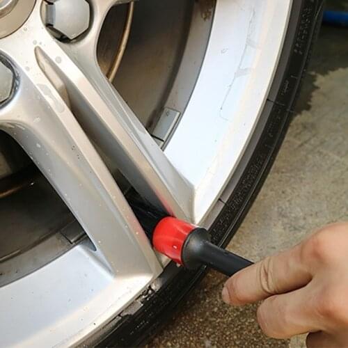 5Pcs Car Detailing Brush Natural Boar Hair Cleaning Brushes Auto Detail Tools Products Wheels Dashboard Car-Styling Accessories