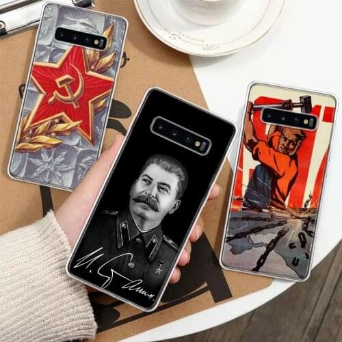 Russian Stalin Ussr Communism Silicon Phone Case For Samsung Galaxy A51 A71 A70 A50 A40 A30 A20E A10S A01 A21 A6 A7 A8 A9 Plus