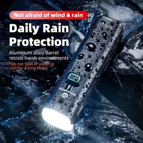 ROCKBROS Bicycle Front Light 1000 Lumen 4800mAh USB Rechargeable Power Bank Bike Waterproof Cycling Headlight Safety Flashlight