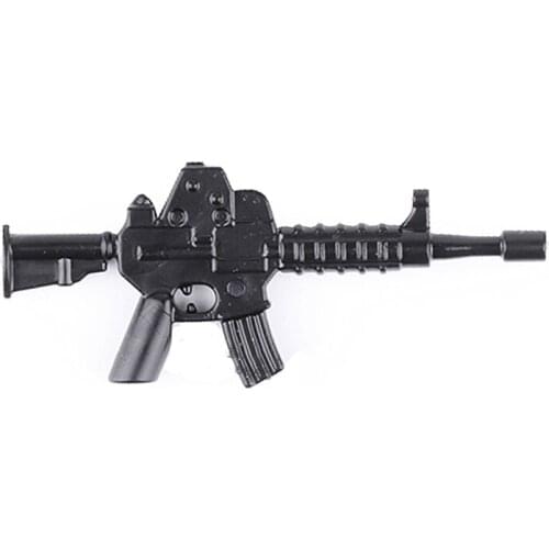 Military Weapon WW2 Gun M416 Black Rifle Machine Submachine MOC Part Building Blocks Bricks Toy For Children B102