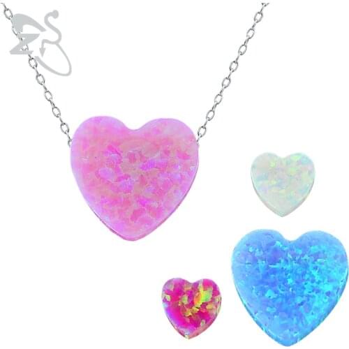 Opal heart pendant fire opal stone real opal necklace jewelry chokers necklaces for women 925 sterling silver necklace women