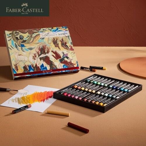 1 Set Faber-Castell Professional Soft Oil Pastel 36-color Morandi Color Water-soluble Oil Pastel Crayons for Artist Students