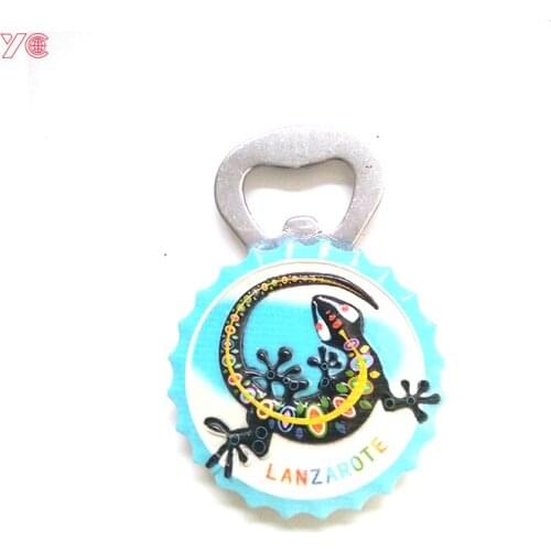 1 PCS Fashion Animal Pattern Beer Resin Bottle Opener Fridge Magnet Travel Souvenir Refrigerator Magnetic Sticker Home Supplies