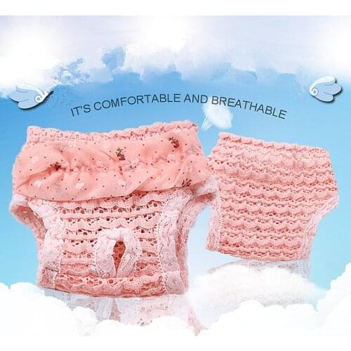 1pc New Dot Print Pet Dog Panties Strap Sanitary Dog Underwear Diapers Physiological Pants Puppy Shorts