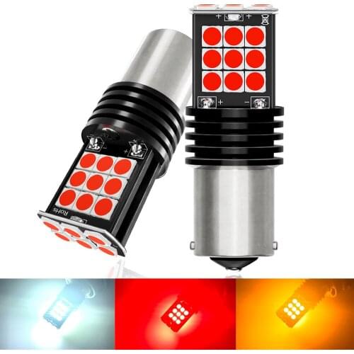 2x 3030SMD 1156 BA15S P21W 1157 BAY15D P21/5W Led Bulb BAU15S PY21W T20 7443 W21/5W T25 3157 P27/7W Turn Signal Light 12V Amber