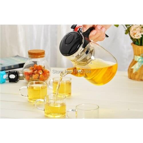 5pcs/set Hot selling 750ml glass teapot set + 4pcs 100ml glass tea cup JO 1053