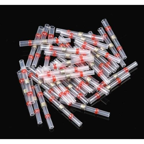 50/20/10PCS Heat Shrink Soldering Sleeve Terminals Insulated Waterproof Butt Connectors Kit Electrical Wire Soldered Terminals