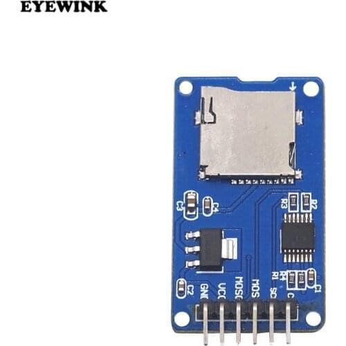 Micro SD Card & SDHC(high-speed card) Mini TF Card Reader Module Adapter SPI Interfaces with Level Converter Chip for Arduino