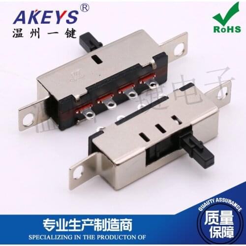 10 PCS SS-13J20 Car Vertical Toggle Switch 1p3t Four-Leg Three-Gear Car Accessories Switch Flat Sticker Bracket