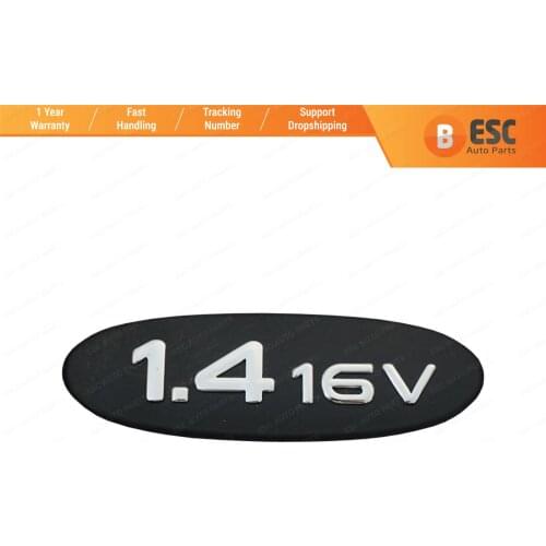 ESC ESP571 Black 1.4 16V Badge Monogram Emblem for Renault Clio MK2 Kangoo 7700438091