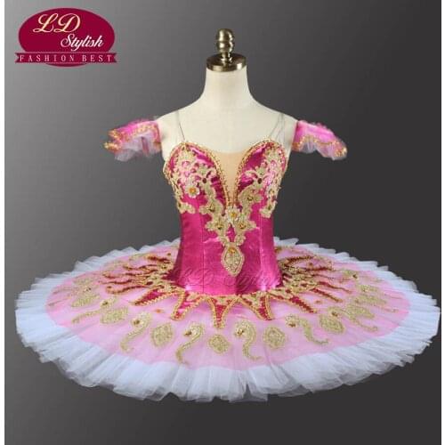 Adult Rose Red Ballet Tutu The Nutcracker Perfromance Stage Wear Women Green Ballet Dance Competition Costumes Girls Ballet
