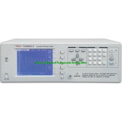 Fast arrival TH2882A-5 Single phase Impulse Winding Tester , 5KV programmable step 100V,Can test the minimum inductance: 20mH