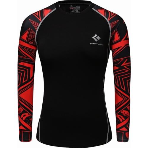 CODY LUNDIN 2020 New Design Women Compression Wear Tops Tight Long Sleeve Sports T-Shirts Women Gym Rashguard