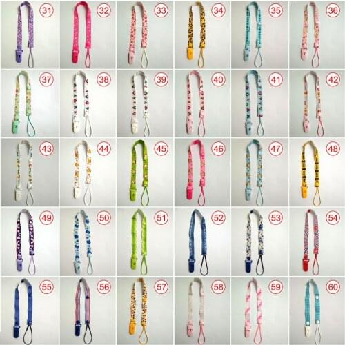 Baby Nipples Clip Chain Infant Child Cuddly Plush Soother Chain Animal Dummy Holder Pacifiers Chain Care Pacifiers