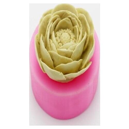 DIY liquid Silicone flower mold cake sugar turning mold Chocolate Mold aromatherapy gypsum mold