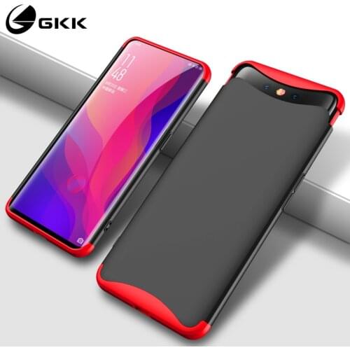 GKK Lifting Upper Case for OPPO Find X Case 360 Full Protection 3 in 1 Shockproof Hard Cover for find x Case Cover Fundas Back