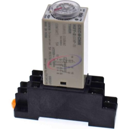 H3Y-2 1-30 Seconds/1-30 Minutes Based Power On Time Delay Solid-State Timer 30M Relay DPDT 8Pin with Socket AC 220V 110V Module