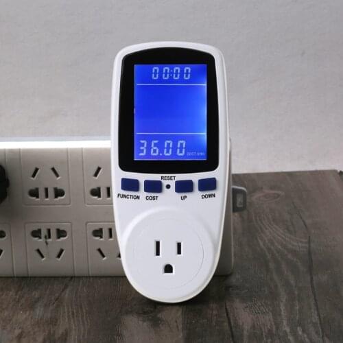 Energy Power Meter Wattmeter Socket Electricity Usage Monitor LCD US Plug Home
