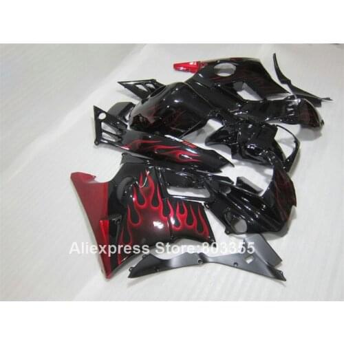 Red flame Fairing kit for HONDA CBR600 f2 91 92 93 94 cbr 600 ( glossy ) fairings 1994 1993 * 1992 1991 f2 xl118