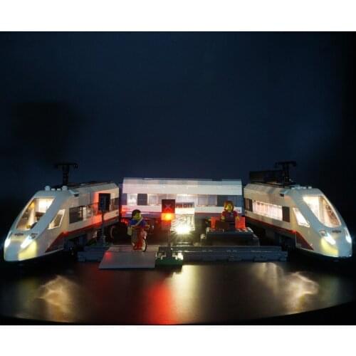 LED Light Toy (Only light set) For 60051 and pin 02010 High-speed Passenger Train Remote-control Trucks