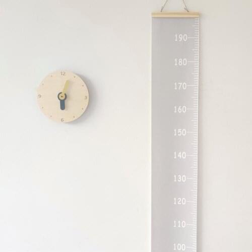 Nordic Kids Hanging Growth Chart Removable Solid Color Children Height Measurement Ruler for Living Room Kids Room Wall Decor