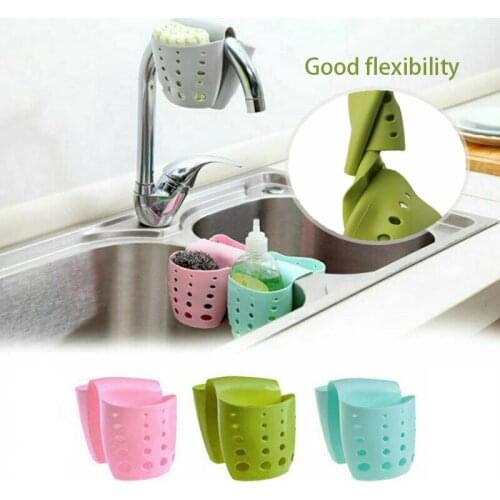 New Sink Shelf Soap Sponge Drain Rack Bathroom Holder Kitchen Storage Suction Cup Organizer Sink Kitchen Accessories