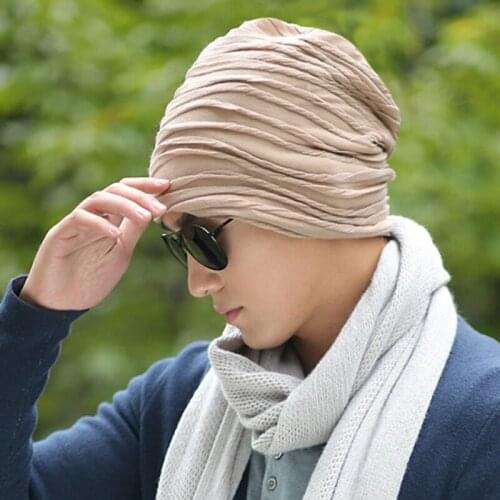 Spring summer solid Pullover hat men head scarf Cotton hat Bonnet peaked cap bucket hat beanie cap Bonnet Panama Hat for women