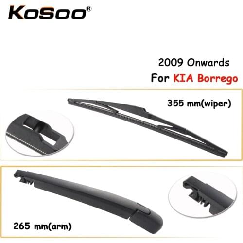 KOSOO Auto Rear Car Wiper Blade For KIA Borrego,355 mm 2009 Onwards Rear Window Windshield Wiper Blades Arm,Car Accessories