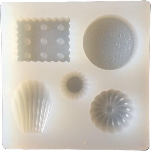 DIY Silicone Cake Fondant Mold Shell Oreo Cookies Mould H224