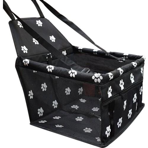 Pet Dog Car Carrier Seat Bag Waterproof Basket Folding Hammock Pet Carriers Bag For Small Cat Dogs Safety Travelling Mesh