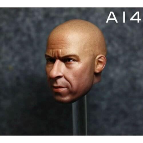 1:6 scale Van Diesel Head Sculpt Fast & Furious 8 Headplay Head Carving for 12" Action Figure Doll Collection Toys