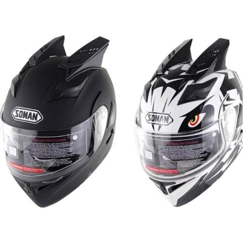 1 Pair Motorcycle Helmet Horns Punk Style Decorative Stylish Horns Helmet Horn 77HF