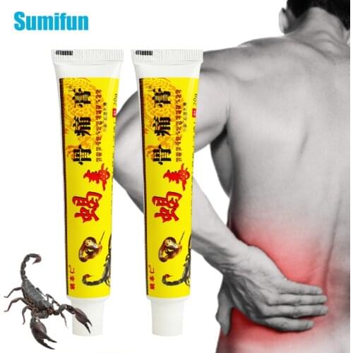 1PC Scorpion Venom Pain Relief Plaster Nature Balm Neuralgia Back Lumbar Arthritis Joint Orthotics Cream Muscle Sprain Ointment